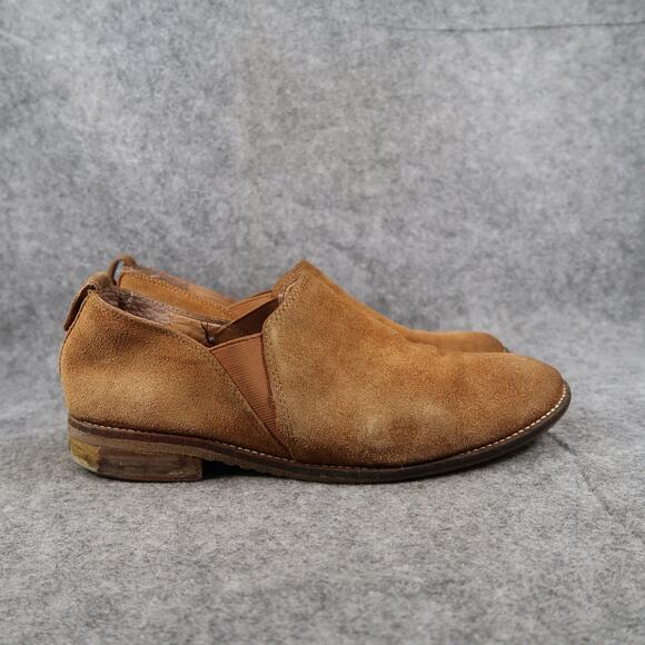 Franco Sarto Shoes Womens 8.5 Bootie Loafers Slip On Leather Round Toe Casual - Picture 1 of 13